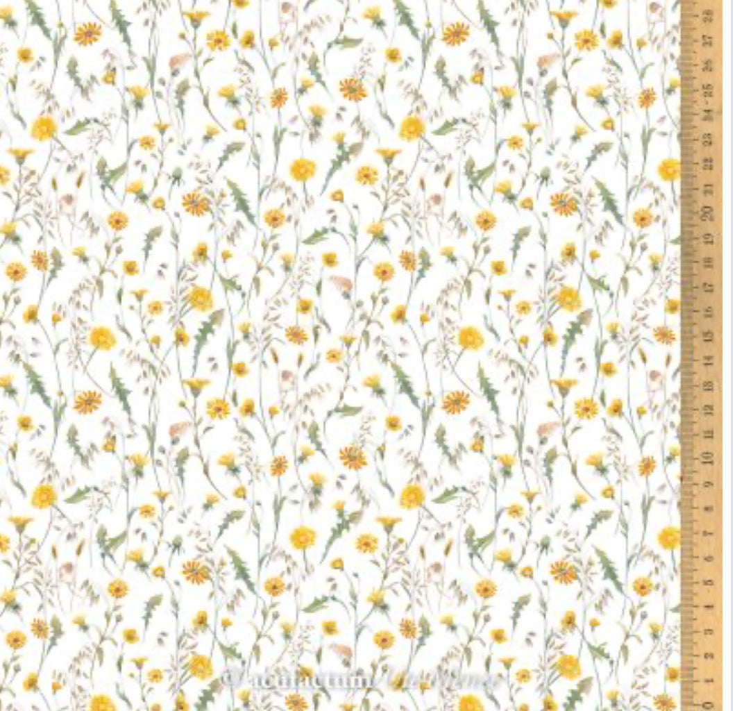 Acufactum Baumwollstoff Wiesenblumen