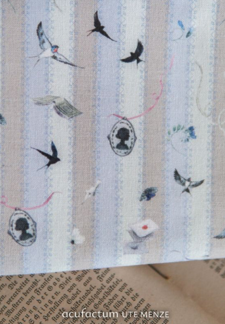 Acufactum Baumwollstoff „Blaue Schwärmerei“