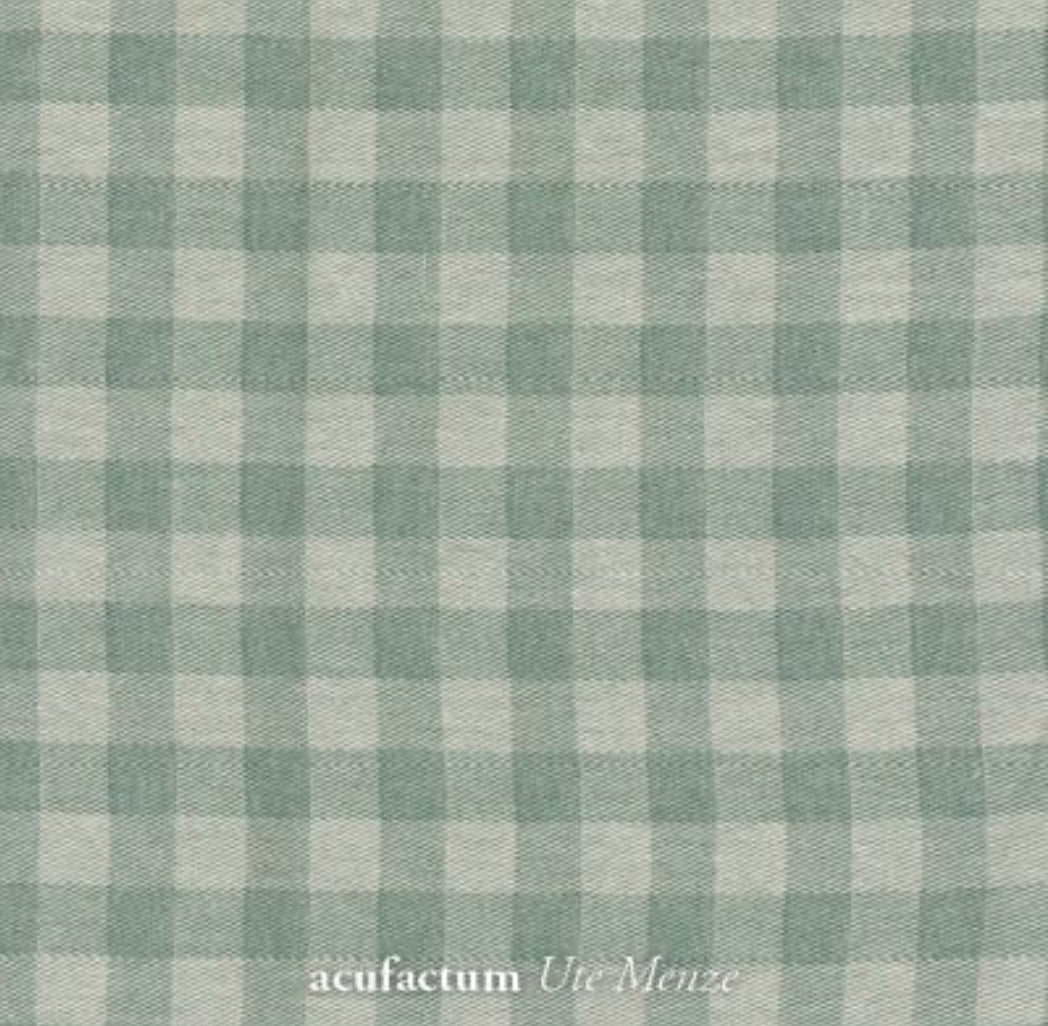 Acufactum Baumwoll- Webstoff Karo grün