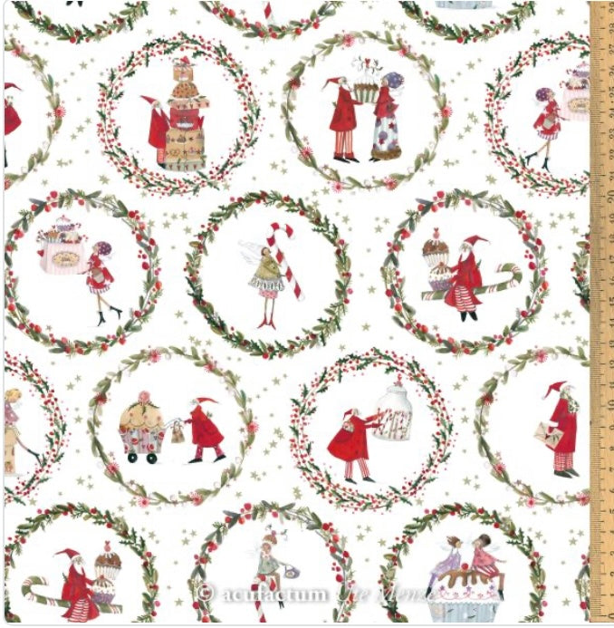 Acufactum Baumwollstoff Weihnachtsleckereien
