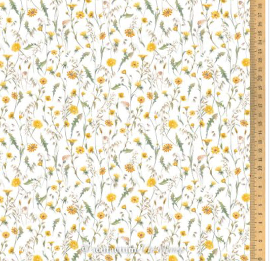 Acufactum Baumwollstoff Wiesenblumen