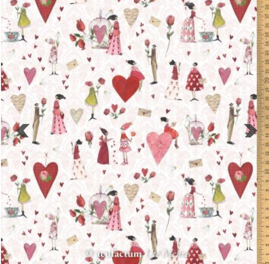 Acufactum Baumwollstoff „Liebe“