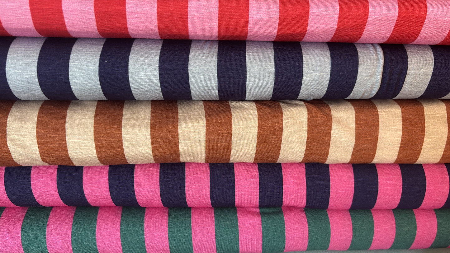 Viskosejersey „Happy Stripes by Cherry Picking“